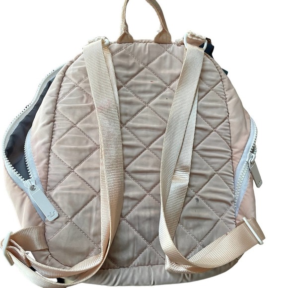 Adidas Mini Puffer Backpack in Light Pink/Peach - Picture 7 of 16